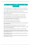LCP4801 MODULE 1 QUESTION AND ANSWERS