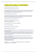 Nursing 105 for Excelsior &vert;&vert; A&plus; Verified Solutions&period;