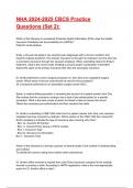NHA 2024-2025 CBCS Practice Exam 2025&sol;2026 Questions With Completed & Verified Solutions&period;