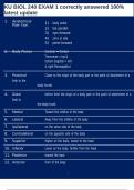 KU BIOL 240 EXAM 1 correctly answered 100&percnt; latest update