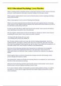 WGU Educational Psychology &vert;&vert; very Flawless&period;