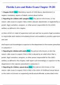 Florida Laws and Rules Exam Chapter 39&period;201 exam&vert; 43 questions and answers 2025&sol;2026&period;