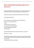 Basic Dysrhythmias questions&comma;with correct answers&comma;