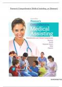 TEST BANK FOR Pearson&rsquo;s Comprehensive Medical Assisting Administrative and Clinical Competencies 4th edition by Beaman Routh and Maly Nguyen ISBN&semi;9780134420202 All Chapters Fully Covered &vert;&vert;COMPLETE GUIDE A&plus;&period;