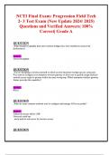  NCTI Final Exam&colon; Progression Field Tech 2- 3 Test Exam &lpar;New Update 2024&sol; 2025&rpar; Q&A