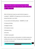 MCOLES EXAM PACKAGE DEAL QUESTIONS AND VERIFIED DETAILED ANSWERS &vert; 100&percnt; GUARANTEED PASS &vert; ALREADY GRADED A&plus;