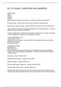 DIT 121 EXAM 1 QUESTIONS AND ANSWERS
