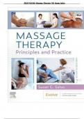 TEST BANK - MASSAGE THERAPY-PRINCIPLES AND PRACTICE&comma; 7TH EDITION &lpar;SALVO&comma; 2023&rpar;&comma; CHAPTER 1-30 &vert; ALL CHAPTERS