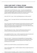 CON 1100 UNIT 2 FINAL EXAM QUESTIONS AND CORRECT ANSWERS&period;