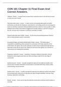 CON 101 Chapter 11 Final Exam And Correct Answers&period;