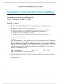 Test Bank for Gerontologic Nursing 6th Edition by Sue E&period; Meiner EdD APRN BC-GNP &lpar;Author&rpar;&comma; Jennifer J&period; Yeager PhD MSN RN &lpar;Author&rpar; &vert;2025&vert;2026