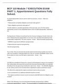BCF 110 Module 7 EXECUTION EXAM PART 1&colon; Apportionment Questions Fully Solved&period;