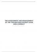TNS EXAM BUNDLE &vert;&vert;  QUESTIONS WITH COMPLETE SOLUTIONS