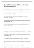 Bus110 Final Exam With  All Correct Answers Rated A&plus;&period;