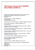 TNS Thoracic Trauma 100- VERIFIED SOLUTIONS&comma; SCORED A&plus;&period;
