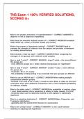 TNS Exam 1 100- VERIFIED SOLUTIONS&comma; SCORED A&plus;&period;