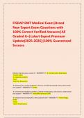     FISDAP EMT Medical Exam&vert;Brand New Expert Exam Questions with 100&percnt; Correct Verified Answers&vert;All Graded A&plus;&vert;Latest Expert Premium Update&lpar;2025-2026&rpar;&vert;100&percnt; Guaranteed Success