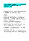 COMMISSIONER OF OATHS &ndash; ALBERTA QUESTIONS WITH COMPLETE ANSWERS 2025