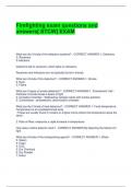 Firefighting exam questions and  answers&lbrack; STCW&rsqb; EXAM