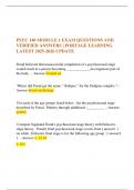 PSYC 140 MODULE 1 EXAM QUESTIONS AND VERIFIED ANSWERS &vert; PORTAGE LEARNING LATEST 2025-2026 UPDATE