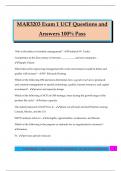 MAR3203 Exam 1 UCF Questions and Answers 100&percnt; Pass