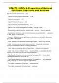 NGA 70 - AOCs & Properties of Natural Gas Exam Questions and Answers
