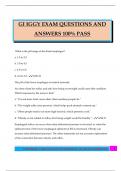 GI IGGY EXAM QUESTIONS AND ANSWERS 100&percnt; PASS