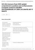 MN LDA Licensure Exam 2025 update&vert; comprehensive questions and verified answers &lpar;complete solutions&rpar; ASSURED SUCCESS&vert;GRADE A&plus;&excl;&excl; &lpar;100&percnt; ACCURATE&rpar; GET IT RIGHT&excl;&excl;