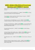 SPIPC &lpar;SPeD&rpar; UPDATED ACTUAL Exam  Questions and CORRECT Answers 