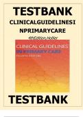 Clinical Guidelines in Primary Care 4th Edition Hollier Test Bank Chapter 1-19