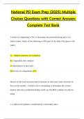 National PSI Exam Prep &lpar;2025&rpar; Multiple  Choices Questions with Correct Answers  Complete Test Bank