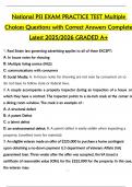 National PSI EXAM PRACTICE TEST Multiple  Choices Questions with Correct Answers Complete  Latest 2025&sol;2026 GRADED A&plus; 