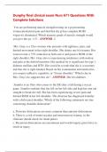 Dunphy final clinical exam Nurs 671 Questions With  Complete Solutions 