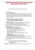 WGU D080 Enhanced Study Guide- Module 1 &vert;Latest Update with Complete Solution