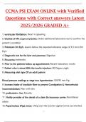 CCMA PSI EXAM ONLINE with Verified  Questions with Correct answers Latest  2025&sol;2026 GRADED A&plus;