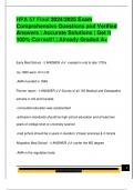 HPA 57 Final 2024&sol;2025 Exam  Comprehensive Questions and Verified  Answers &vert; Accurate Solutions &vert; Get it  100&percnt; Correct&excl;&excl; &vert; Already Graded A&plus; 