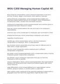WGU C202 Managing Human Capital All exam with 100&percnt; correct answers 2025