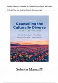 Solution Manual for Counseling the Culturally Diverse&colon; Theory and Practice 9th Edition by Derald Wing Sue&vert; All Chapters &vert; Complete Guide A&plus;&vert;Newest version