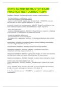STATE BOARD INSTRUCTOR EXAM PRACTICE TEST CORRECT 100&percnt;