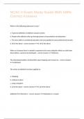 NCAC II Exam Study Guide With 100&percnt; Correct Answers