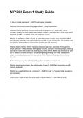 MIP 302 Exam 1 Study Guide NEWEST 2025&sol;2026 ACTUAL EXAM COMPLETE QUESTIONS AND CORRECT DETAILED ANSWERS &lpar;VERIFIED ANSWERS&rpar; &vert;ALREADY GRADED A&plus;&vert;&vert;BRAND NEW&excl;&excl;