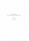 Solutions Manual Foundations of Mathematical Economics By Michael Carter&comma; All chapters complete guide A&plus;