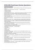 ISTM 209 Final Exam Review Questions and Answers