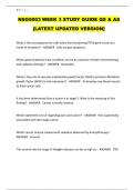 NSG5003 WEEK 3 STUDY GUIDE QS & AS