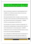ITN 200 Final 2024&sol;2025 Exam Questions  Marking Scheme New Update &vert; A&plus; Rated 
