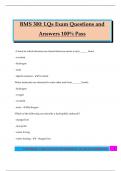 BMS 300&colon; LQs Exam Questions and Answers 100&percnt; Pass