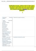 RASMUSSEN COLLEGE &vert; MENTAL HEALTH FINAL EXAM &vert;  180 COMPLETE QUESTIONS WITH 100&percnt; RATED CORRECT  ANSWERS &vert; 2025 LATEST UPDATED &vert;NEWET VERSION  WITH VERIFIED ANSWERS ASSURED PASS ALREADY  GRADED A&plus; 