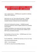 AIRMEN LEADERSHIP SCHOOL COURSE TEST QUESTIONS AND ANSWERS