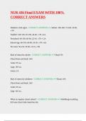 NUR 436 Final EXAM WITH 100- CORRECT ANSWERS