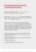NUR 436 Final Exam WITH WELL ANSWERED QUESTIONS